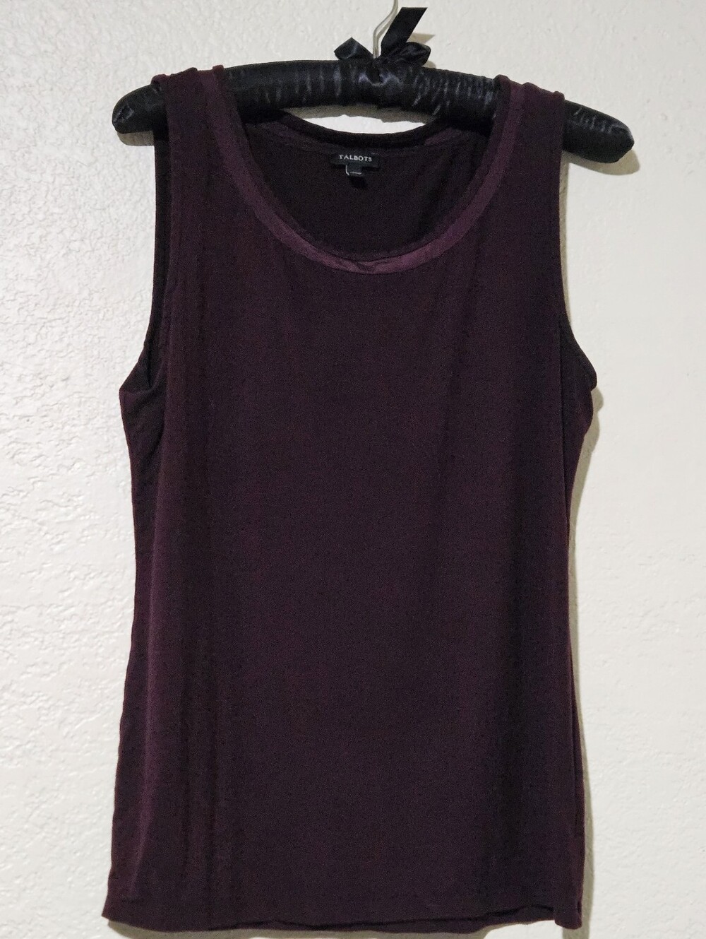 Talbots Tank With Satin Border